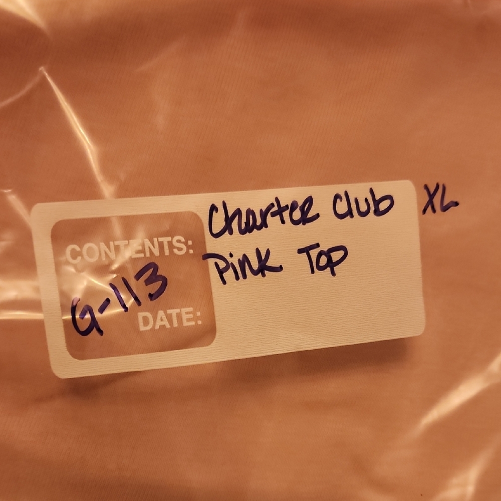 Charter Club Blush Long Sleeve Top - Picture 5 of 5